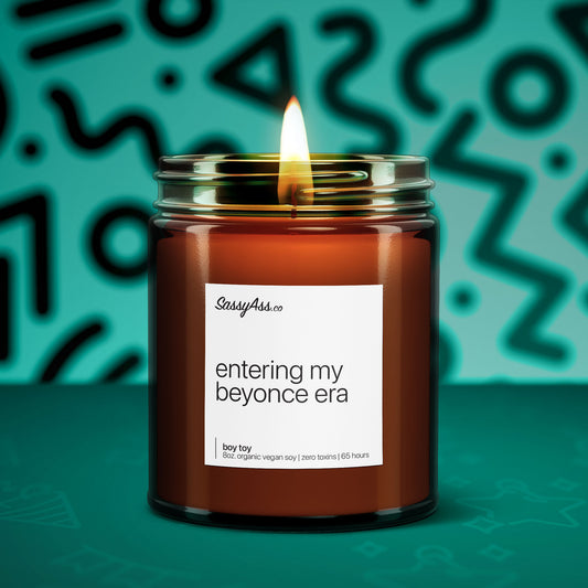 Entering My Beyonce Era - Scented Soy Candle, Empowering Boss Babe Gift