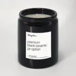 Premium Black Ceramic Jar Option